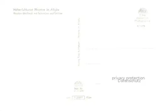 AK / Ansichtskarte Pfronten Weissbach Falkenstein Schlicke Pfronten