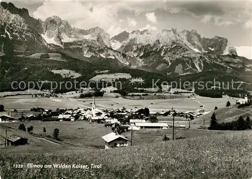 AK / Ansichtskarte Ellmau_Tirol Panorama Wilder Kaiser Ellmau Tirol
