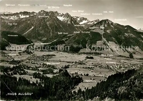 AK / Ansichtskarte Bad_Oberdorf Hindelang Panorama Bad_Oberdorf