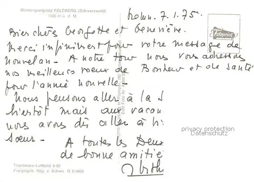 AK / Ansichtskarte Feldberg_Schwarzwald Winterlandschaft Feldberg Schwarzwald