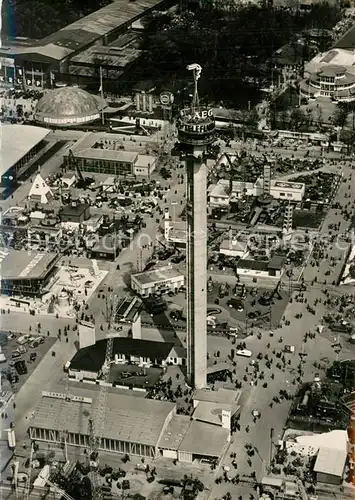 AK / Ansichtskarte Hannover Fliegeraufnahme Messegelaende Hannover