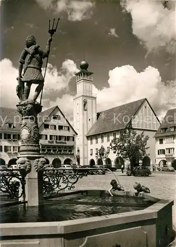 AK / Ansichtskarte Freudenstadt Marktplatz Rathaus Freudenstadt