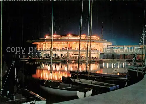 AK / Ansichtskarte Vichy_Allier Segelhafen bei Nacht Vichy Allier