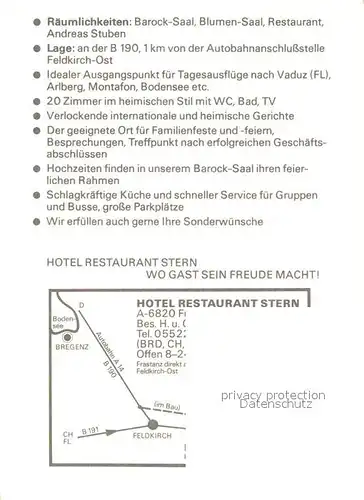 AK / Ansichtskarte Frastanz Hotel Restaurant Stern Frastanz