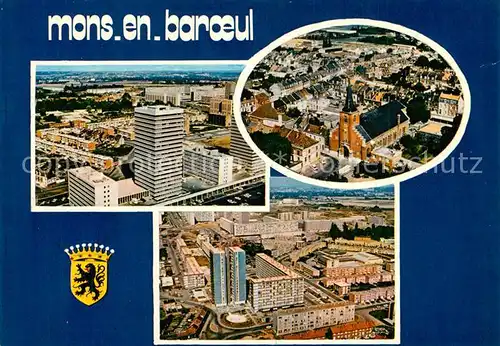 AK / Ansichtskarte Mons en Baroeul Fliegeraufnahme Mons en Baroeul