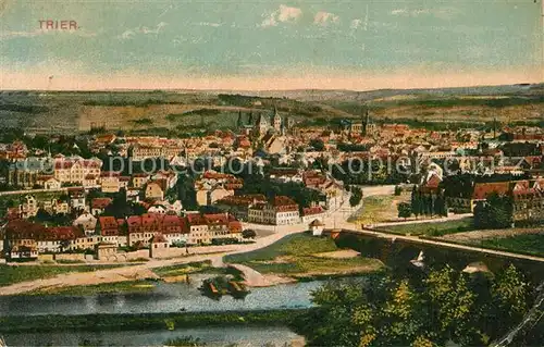 AK / Ansichtskarte Trier Stadtpanorama Trier