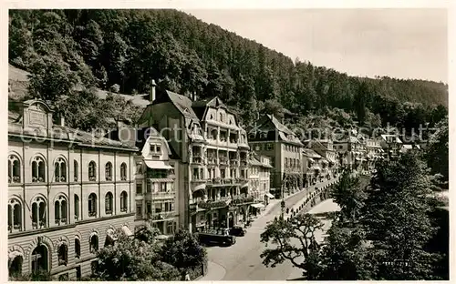 AK / Ansichtskarte Wildbad_Schwarzwald Teilansicht mit Rathaus Wildbad_Schwarzwald