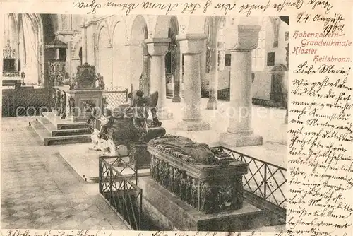 AK / Ansichtskarte Heilsbronn Hohenzollern Grabdenkmale im Kloster Heilsbronn