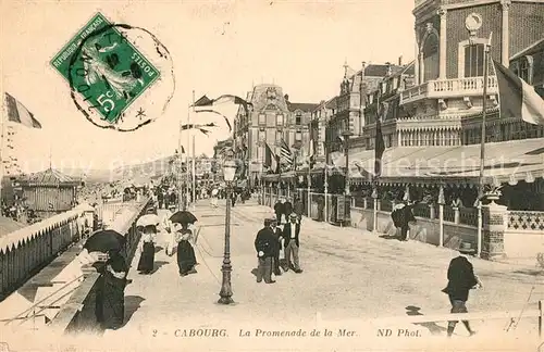 AK / Ansichtskarte Cabourg La Promenade de la Mer Cabourg