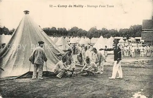 AK / Ansichtskarte Camp_de_Mailly Montagne dune Tente Camp_de_Mailly