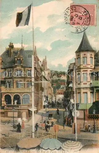 AK / Ansichtskarte Trouville sur Mer La Rue de Paris Trouville sur Mer