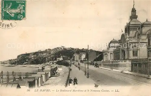 AK / Ansichtskarte Le_Havre Le Boulevard Maritime et le Nouveau Casino Le_Havre