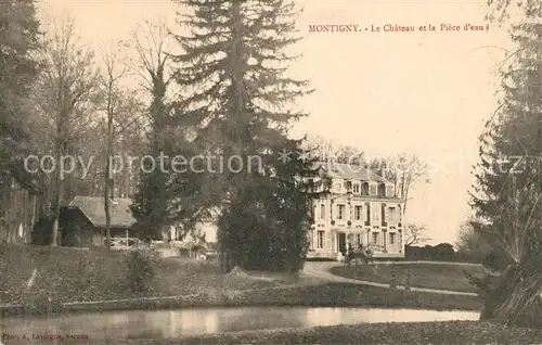 AK / Ansichtskarte Montigny_le_Roi Le Chateau et la Piece d eau Montigny_le_Roi