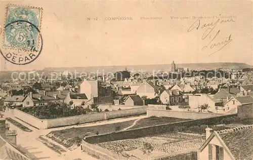 AK / Ansichtskarte Compiegne_Oise Vue prise Boulevard Gambetta Compiegne Oise