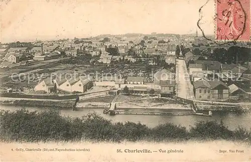AK / Ansichtskarte Charleville_Marne Vue generale Charleville_Marne