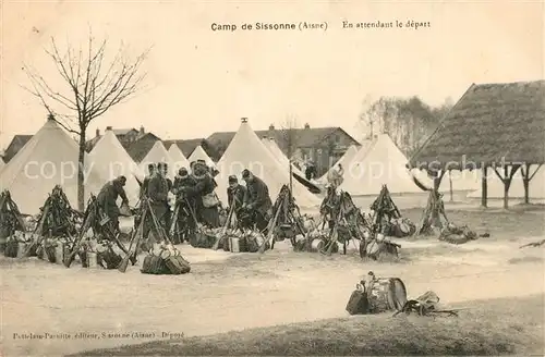 AK / Ansichtskarte Camp_de_Sissonne En attendant le depart Camp_de_Sissonne