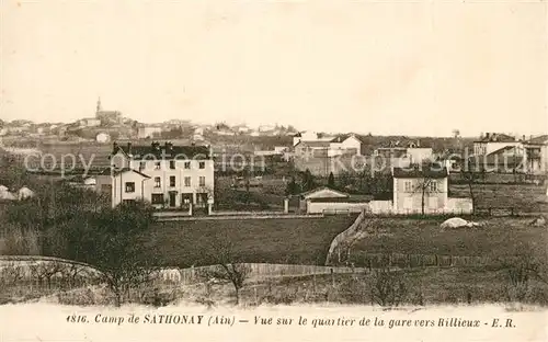 AK / Ansichtskarte Camp_de_Sathonay Vue sur le quartier de la gare vers Rillieux 