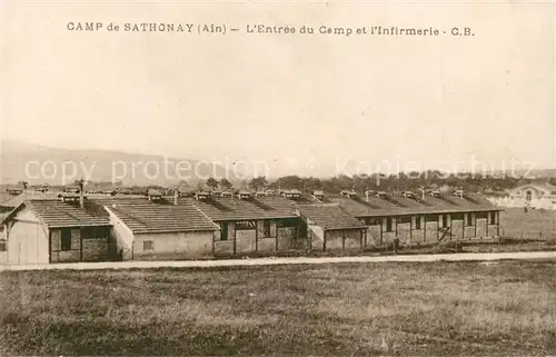 AK / Ansichtskarte Camp_de_Sathonay Entree du Camp et l Infirmerie 