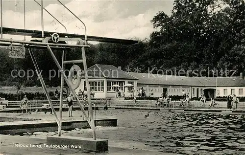 AK / Ansichtskarte Iburg_Teutoburger_Wald Freibad Iburg_Teutoburger_Wald
