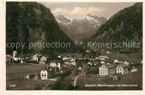 AK / Ansichtskarte Mallnitz_Kaernten mit Geiselspitze Mallnitz Kaernten