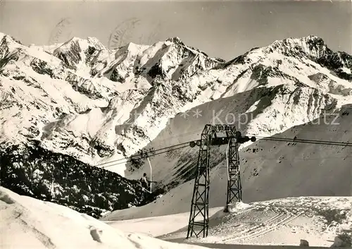 AK / Ansichtskarte Montjoie en Couserans Telesiege Glacier Montjoie en Couserans