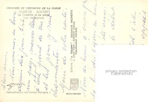 AK / Ansichtskarte Ajaccio Citadelle et sa plage Ajaccio