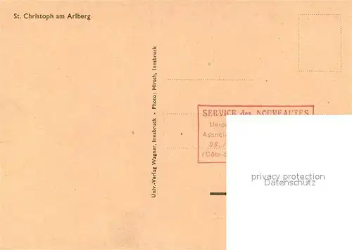 AK / Ansichtskarte Arlberg St. Christoph Arlberg