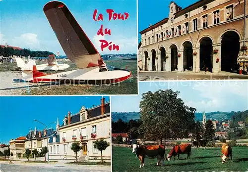 AK / Ansichtskarte La_Tour du Pin Flugzeuge K?he La_Tour du Pin