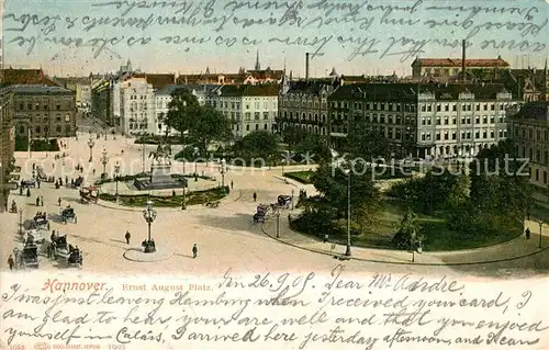 AK / Ansichtskarte Hannover Ernst August Platz Denkmal Reiterstandbild Hannover