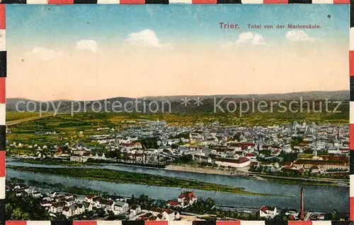 AK / Ansichtskarte Trier Panorama Blick von der Mariensaeule Trier
