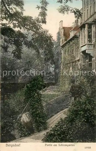 AK / Ansichtskarte Bergedorf_Hamburg Partie am Schlossgarten Bergedorf Hamburg