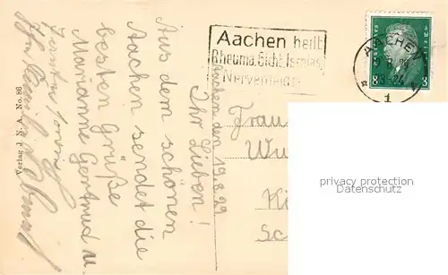 AK / Ansichtskarte Aachen Markt mit Kaiser Karl Brunnen Aachen