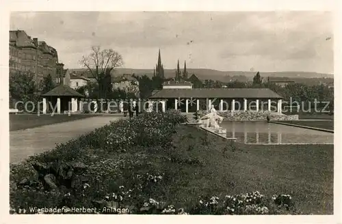 AK / Ansichtskarte Wiesbaden Herbert Anlagen Wiesbaden