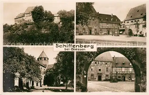 AK / Ansichtskarte Schiffenberg_Giessen Teilansichten Kloster Schiffenberg Giessen