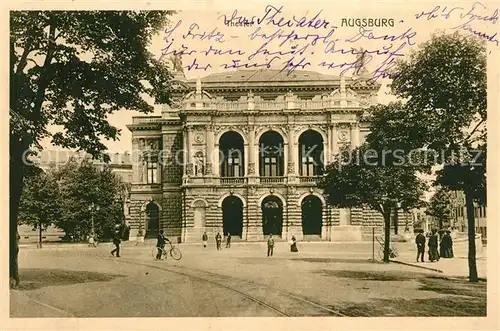 AK / Ansichtskarte Augsburg Theater Augsburg