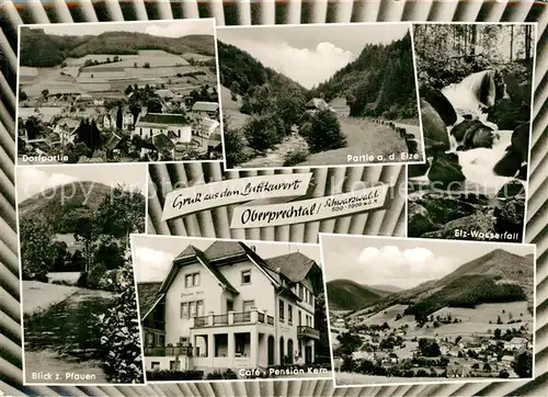 AK / Ansichtskarte Oberprechtal Teilansichten Landschaftspanorama Elz Wasserfall Schwarzwald Oberprechtal