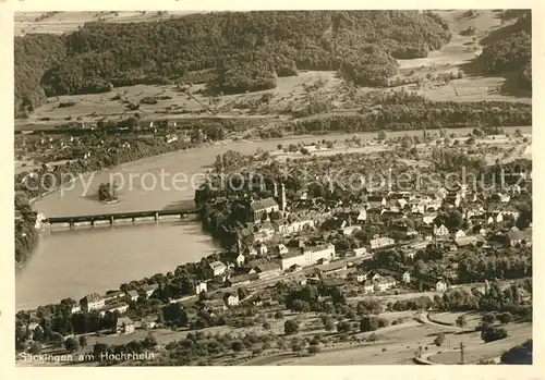 AK / Ansichtskarte Bad_Saeckingen am Hochrhein Fliegeraufnahme Bad_Saeckingen