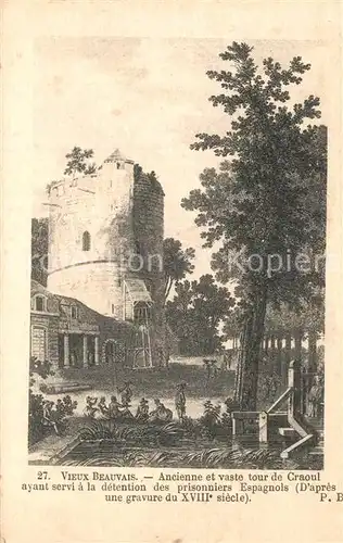 AK / Ansichtskarte Beauvais Tour de Craoul  Beauvais