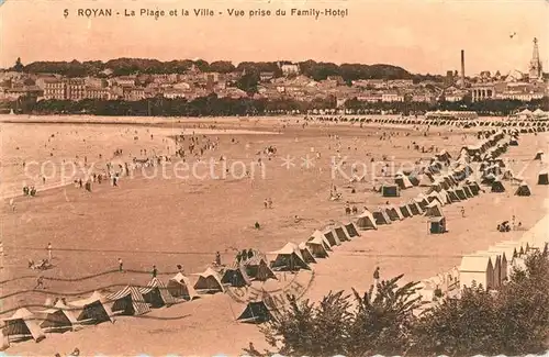 AK / Ansichtskarte Royan_Charente Maritime Plage Ville  Royan Charente Maritime