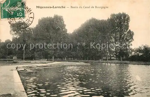 AK / Ansichtskarte Migennes Laroche Bassin du Canal de Bourgogne Migennes