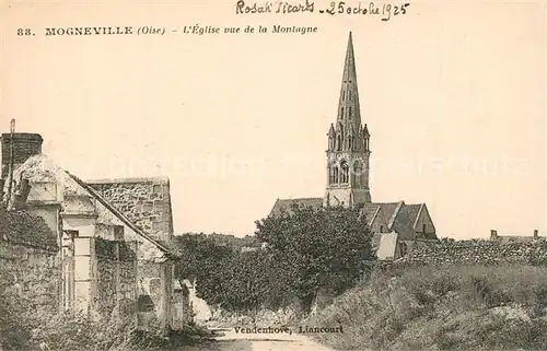 AK / Ansichtskarte Mogneville_Oise Eglise  Mogneville_Oise