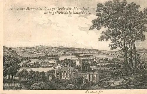 AK / Ansichtskarte Beauvais Manufactures de la galerie de la Cathedrale Beauvais