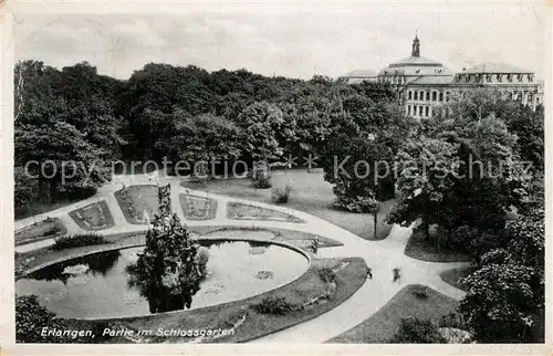AK / Ansichtskarte Erlangen Schlossgarten Erlangen