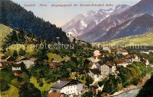 AK / Ansichtskarte Landeck_Tirol Ausgangspunkt der Reschen Scheideck Bahn Landeck Tirol