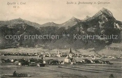 AK / Ansichtskarte Reutte_Tirol mit Breitenwang und Gernspitze Reutte Tirol