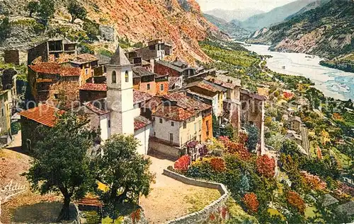 AK / Ansichtskarte Touet sur Var Le Vieux et la Vallee du Var Touet sur Var