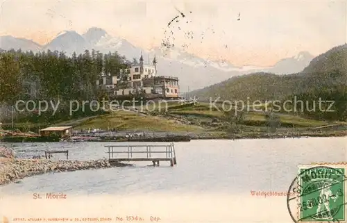 AK / Ansichtskarte St_Moritz_GR Waldschloesschen St_Moritz_GR