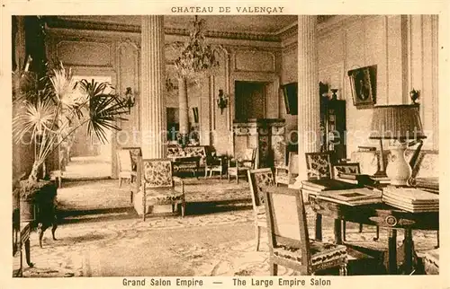 AK / Ansichtskarte Valencay Chateau Grand Salon Empire Valencay