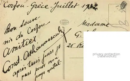 AK / Ansichtskarte Corfou Palais Mon Repos Corfou