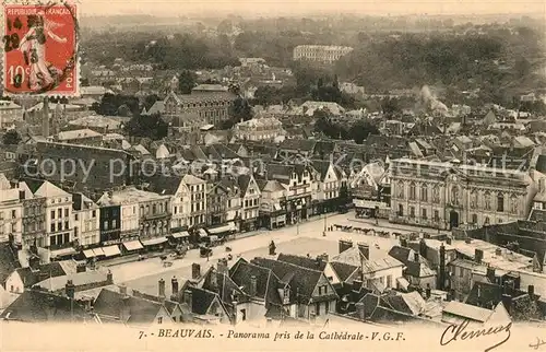 AK / Ansichtskarte Beauvais Panorama pris de la Cathedrale Beauvais